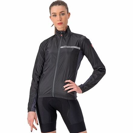(取寄) カステリ レディース スクアドラ ストレッチ ジャケット - ウィメンズ Castelli women Squadra Stretch Jacket - Women's Light Black/Dark Gray
