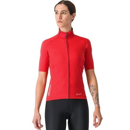 (取寄) カステリ レディース ペルフェット ロース 2 ウィンド ショートスリーブ ジャージ - ウィメンズ Castelli women Perfetto RoS 2 Wind Short-Sleeve Jersey - Women's Hibiscus の商品写真