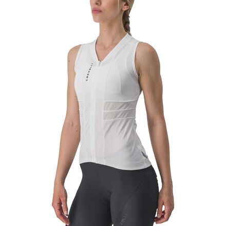 (取寄) カステリ レディース アニマ 4 スリーブレス ジャージ - ウィメンズ Castelli women Anima 4 Sleeveless Jersey - Women's Ivory/Light Black