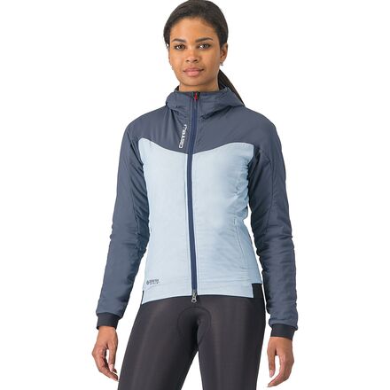 (取寄) カステリ レディース フライ サーマル ジャケット - ウィメンズ Castelli women Fly Thermal Jacket - Women's Winter Sky/Twilight Blue