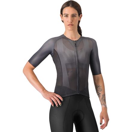 (取寄) カステリ レディース クライマーズ A/C ショートスリーブ ジャージ - ウィメンズ Castelli women Climber's A/C Short-Sleeve Jersey - Women's Black｜ジェットラグ店