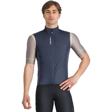 (取寄) カステリ メンズ フライ ダイレクト ベスト - メンズ Castelli men Fly Direct Vest - Men's Twilight Blue/Silver Gray