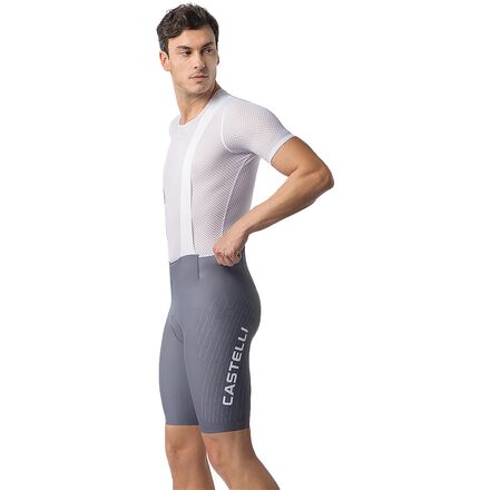 (取寄) カステリ メンズ フリー エアロ レース S リミテッド エディション ビブショート - メンズ Castelli men Free Aero Race S Limited Edition Bibshort - Men's Smoky Gray/White