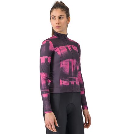 (取寄) カステリ レディース ブラー サーマル ジャージ - ウィメンズ Castelli women Blur Thermal Jersey - Women\'s Dark Night Shade/Violet Pink