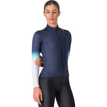 (取寄) カステリ レディース コーソ サーマル ジャージ - ウィメンズ Castelli women Corso Thermal Jersey - Women\'s Belgian Blue/Silver Gray/Pool Blue