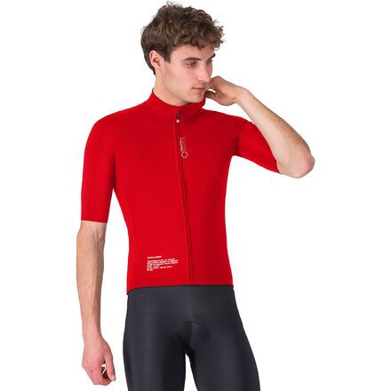 (取寄) カステリ メンズ ショート スリーブ ジャケット - メンズ Castelli men Do.Di.Ci. Short Sleeve Jacket - Men's Rich Red