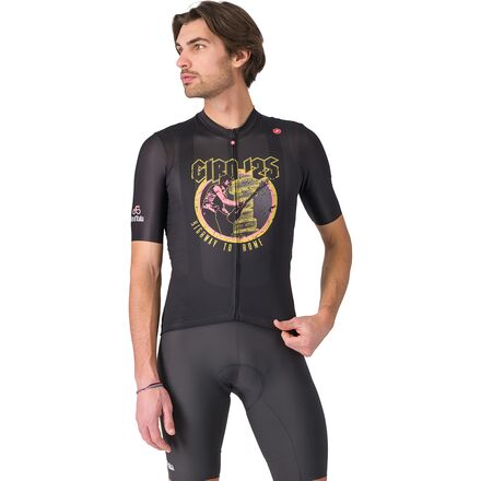 (取寄) カステリ メンズ #ジロ ハイウェイ トゥ ローマ ジャージ - メンズ Castelli men #GIRO Highway To Rome Jersey - Men's Nero｜ジェットラグ店 19,843円