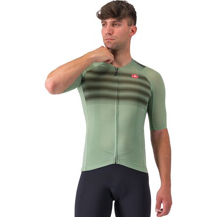 (取寄) カステリ メンズ エアロ レース 8 リミテッド エディション ジャージ - メンズ Castelli men Aero Race 8 Limited Edition Jersey - Men's Green Pepper/Deep Green