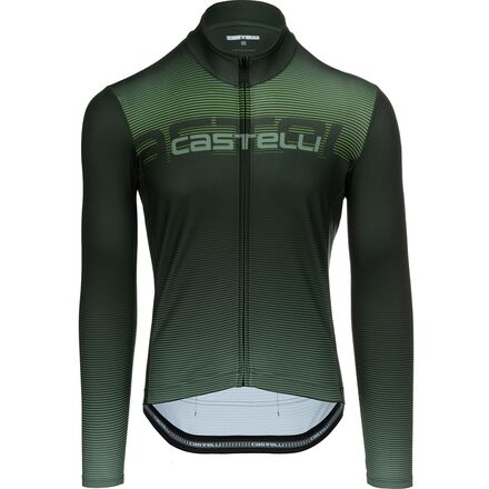 (取寄) カステリ メンズ サーマル リミテッド エディション ジャージ - メンズ Castelli men Apice Thermal Limited Edition Jersey - Men's Deep Green/Green Pepper/Electric Lime｜ジェットラグ店