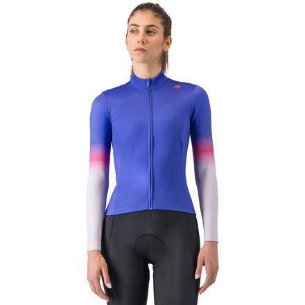(取寄) カステリ レディース コーソ サーマル リミテッド エディション ジャージ - ウィメンズ Castelli women Corso Thermal Limited Edition Jersey - Women\'s Belgian Blue/Pool Blue/Violet Pink