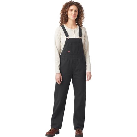 (取寄) ディッキーズ レディース ビブ リラックスド-フィット ストレート オーバーオール - ウィメンズ Dickies women Bib Relaxed Straight Overall - Women's Rinsed Black 12,883円