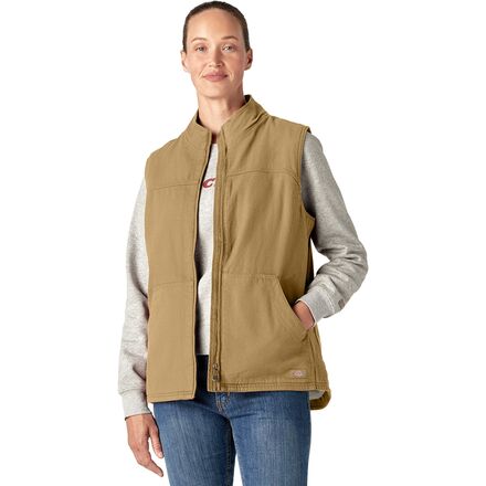 (取寄) ディッキーズ レディース シェルパ ダック ベスト - ウィメンズ Dickies women Sherpa Duck Vest - Women's Rinsed Nubuck｜ジェットラグ店