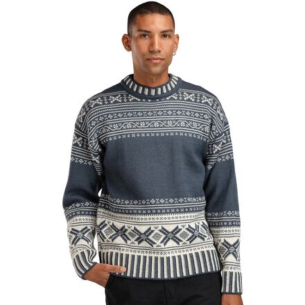 (取寄) ダーレオブノルウェー メンズ セーター - メンズ Dale of Norway men Torridal Sweater - Men's Steel/Off White|ジェットラグ店