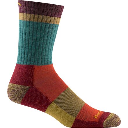(取寄) ダーンタフ メンズ ヘッディ ストライプ ミクロ クルー ライト クッション ソック - メンズ Darn Tough men Heady Stripe Micro Crew Light Cushion Sock - Men's Teal
