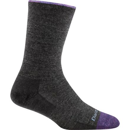 (取寄) ダーンタフ レディース ソリッド ベーシック ライト クルー ソック - ウィメンズ Darn Tough women Solid Basic Light Crew Sock - Women's Charcoal