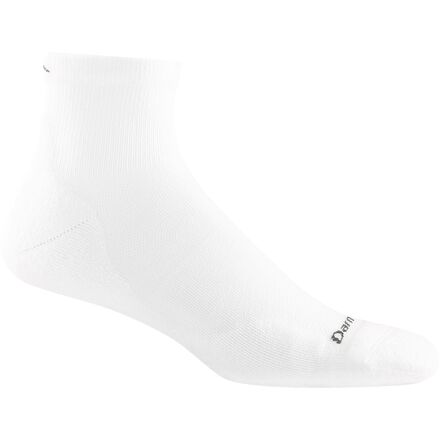 (取寄) ダーンタフ ラン 1/4 ウルトラ-ライトウエイト クッション ソック Darn Tough Run 1/4 Ultra-Lightweight Cushion Sock White