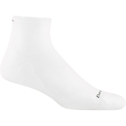 (取寄) ダーンタフ ラン クールマックス 1/4 ウルトラ-ライトウエイト クッション ソック Darn Tough Run Coolmax 1/4 Ultra-Lightweight Cushion Sock White