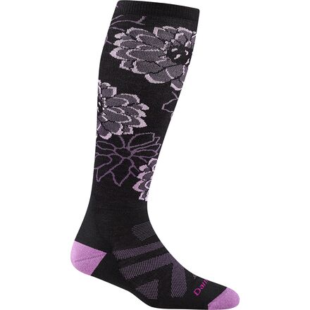 (取寄) ダーンタフ レディース ダリア Otc ミッドウエイト クッション ソック - ウィメンズ Darn Tough women Dahlia OTC Midweight Cushion Sock - Women's Black