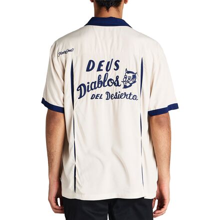 (取寄) デウスエクスマキナ メンズ ディアブロ ボウリング シャツ - メンズ Deus Ex Machina men Diablo Bowling Shirt - Men's Dirty White