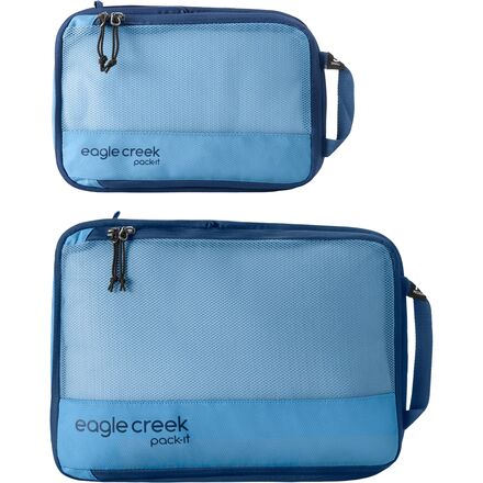 (取寄) イーグルクリーク パック-イット リビール スモール/ミディアム コンプレッション キューブ セット Eagle Creek Pack-It Reveal Small/Medium Compression Cube Set Blue Dawn