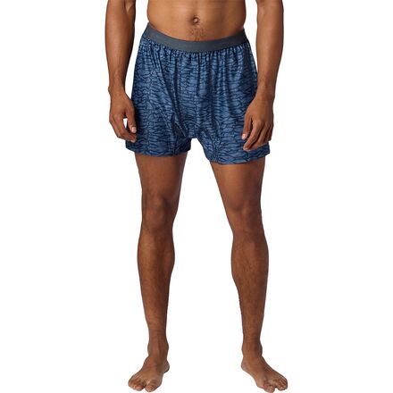 (取寄) エクスオフィシオ メンズ ギブンゴー 2.0 ボクサー - メンズ ExOfficio men Give-N-Go 2.0 Boxer - Men's Thunderhead Fish Woodcut｜ジェットラグ店