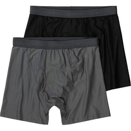 (取寄) エクスオフィシオ メンズ ギブンゴー 2.0 ボクサー ブリーフ - 2-パック - メンズ ExOfficio men Give-N-Go 2.0 Boxer Brief - 2-Pack - Men's Steel Onyx/Black|ジェットラグ店
