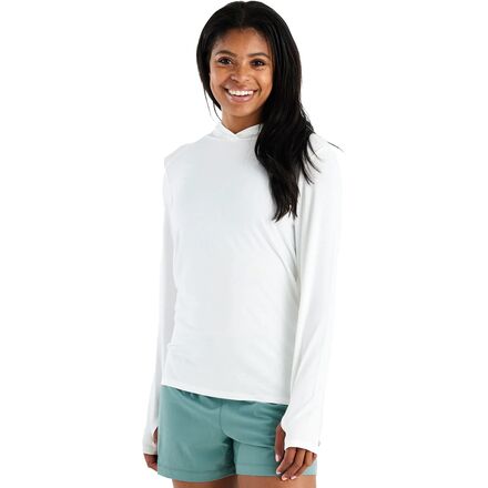 (取寄) フリーフライ レディース シェード リ ロング-スローブ シャツ - ウィメンズ Free Fly women Shade II Long-Sleeve Shirt - Women's Bright White
