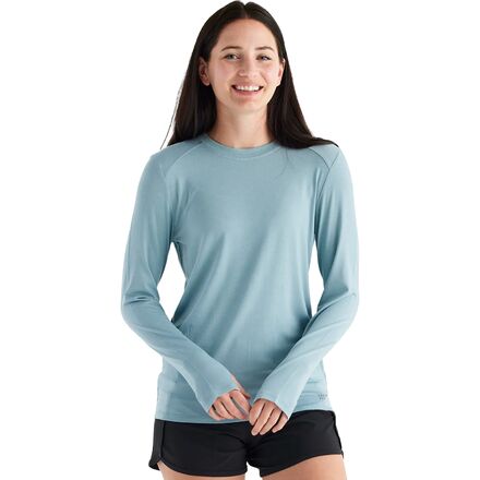 (取寄) フリーフライ レディース シェード リ ロング-スローブ シャツ - ウィメンズ Free Fly women Shade II Long-Sleeve Shirt - Women's Ocean Mist