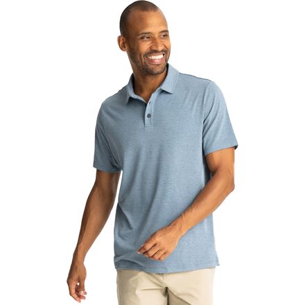(取寄) フリーフライ メンズ バンブー フレックス ポロ リ シャツ - メンズ Free Fly men Bamboo Flex Polo II Shirt - Men's Heather Deepwater｜ジェットラグ店