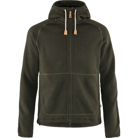 (取寄) フェールラーベン メンズ フリース フーデット ジャケット - メンズ Fjallraven men Ovik Fleece Hooded Jacket - Men's Deep Forest|ジェットラグ店