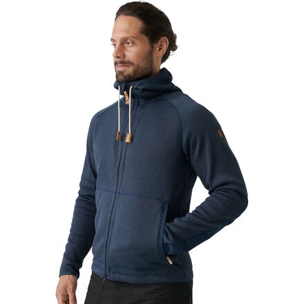 (取寄) フェールラーベン メンズ フリース フーデット ジャケット - メンズ Fjallraven men Ovik Fleece Hooded Jacket - Men's Navy