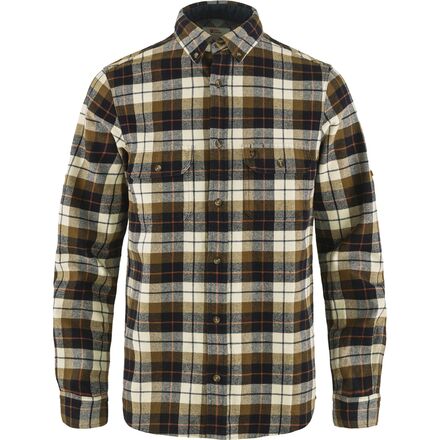 (取寄) フェールラーベン メンズ シンギ ヘビー レギュラー フィット フランネル シャツ - メンズ Fjallraven men Singi Heavy Regular Fit Flannel Shirt - Men's Chalk White/Dark Navy|ジェットラグ店