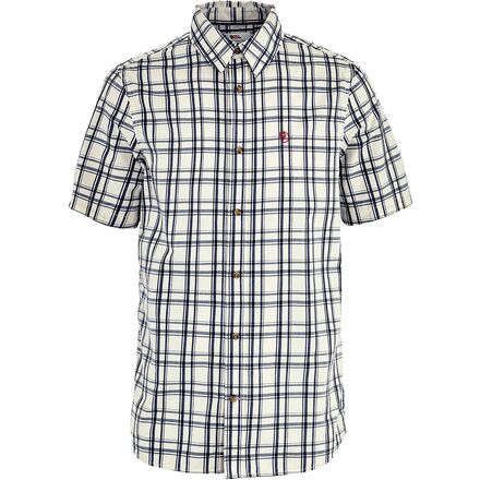 (取寄) フェールラーベン メンズ ライト ショートスリーブ シャツ - メンズ Fjallraven men Ovik Lite Short-Sleeve Shirt - Men's Chalk White/Dark Navy｜ジェットラグ店 33,400円