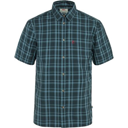 (取寄) フェールラーベン メンズ ライト ショートスリーブ シャツ - メンズ Fjallraven men Ovik Lite Short-Sleeve Shirt - Men's Dark Navy/Dawn Blue｜ジェットラグ店 33,400円
