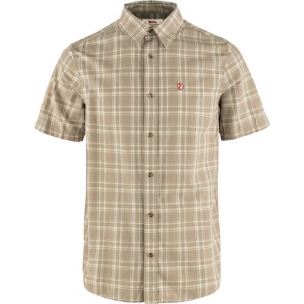(取寄) フェールラーベン メンズ ライト ショートスリーブ シャツ - メンズ Fjallraven men Ovik Lite Short-Sleeve Shirt - Men's Fossil/Chalk Rose｜ジェットラグ店 33,400円