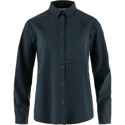 (取寄) フェールラーベン レディース アビスコ トレッキング シャツ - ウィメンズ Fjallraven women Abisko Trekking Shirt - Women's Dark Navy