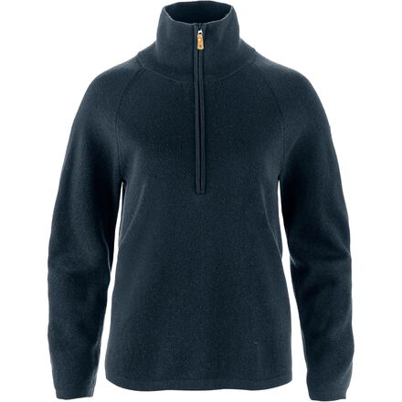 (取寄) フェールラーベン レディース ライト 1/2-ジップ セーター - ウィメンズ Fjallraven women Ovik Lite 1/2-Zip Sweater - Women's Dark Navy