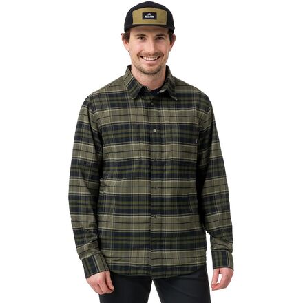 (取寄) フライロー メンズ ラッセン フリース ライン フランネル - メンズ Flylow men Lassen Fleece Lined Flannel - Men's Leaf/Evergreen Plaid|ジェットラグ店
