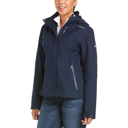 (取寄) アリアット レディース コースタル ウォータープルーフ ジャケット - ウィメンズ Ariat women Coastal Waterproof Jacket - Women's Navy｜ジェットラグ店
