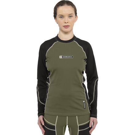 (取寄) アルマダ レディース ヘブン ベースレイヤー― トップ - ウィメンズ Armada women Haven Baselayer Top - Women's Olive/Black