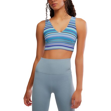 (取寄) エフピー ムーブメント レディース プリント ネバー ベター クロップ トップ - ウィメンズ FP Movement women Print Never Better Crop Top - Women's Blueberry Wave Strip