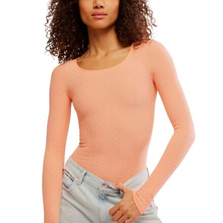 (取寄) フリーピープル レディース ラブ レター ロング-スローブ トップ - ウィメンズ Free People women Love Letter Long-Sleeve Top - Women's Candied Melon|ジェットラグ店