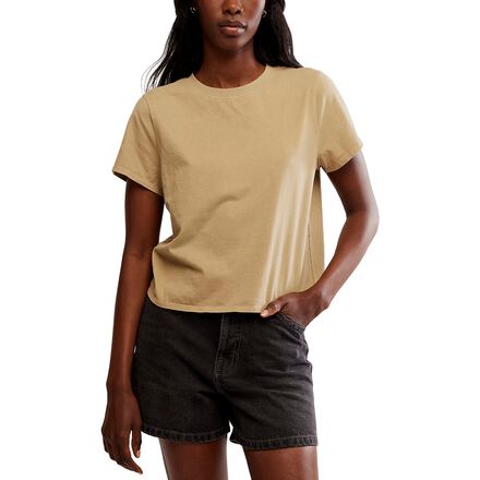 (取寄) フリーピープル レディース エブリデイ T-シャツ - ウィメンズ Free People women Everyday T-Shirt - Women's Oat Latte