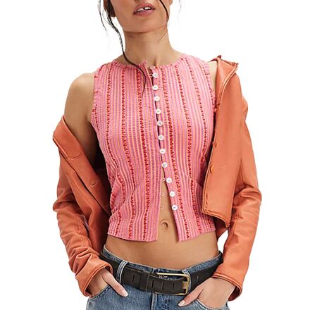 (取寄) フリーピープル レディース ティリー プリント ベスト - ウィメンズ Free People women Tilly Print Vest - Women's Punch Combo- Cherry