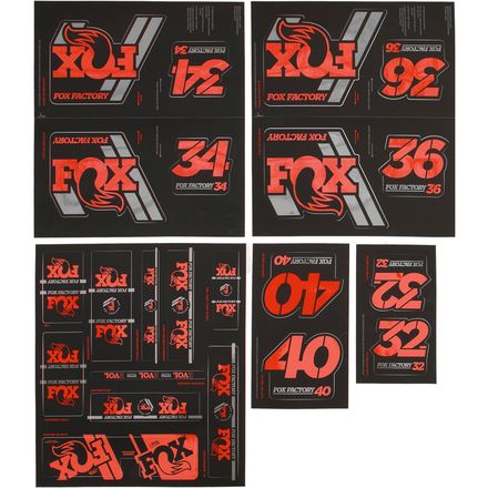 (取寄) フォックスレーシングショックス ヘリテージ フォークテール アンド ショック デカール キット FOX Racing Shox Heritage Fork and Shock Decal Kit Orange