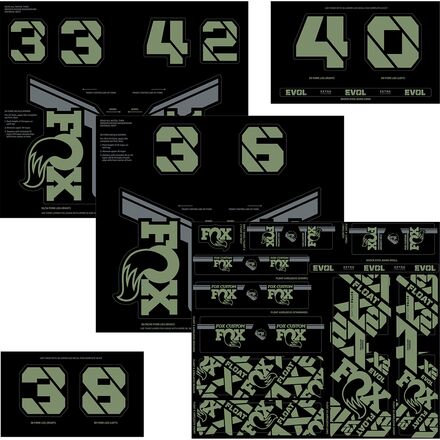 (取寄) フォックスレーシングショックス フォークテール アンド ショック デカール キット FOX Racing Shox Fork & Shock Decal Kit Pistachio