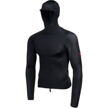 (取寄) ロング-スローブ フーデット ラッシュガード Florence Marine X Long-Sleeve Hooded Rashguard Black｜ジェットラグ店