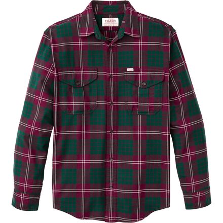 (取寄) フィルソン メンズ ライトウェイト アラスカン ガイド シャツ - メンズ Filson men Lightweight Alaskan Guide Shirt - Men's Green Burgndy
