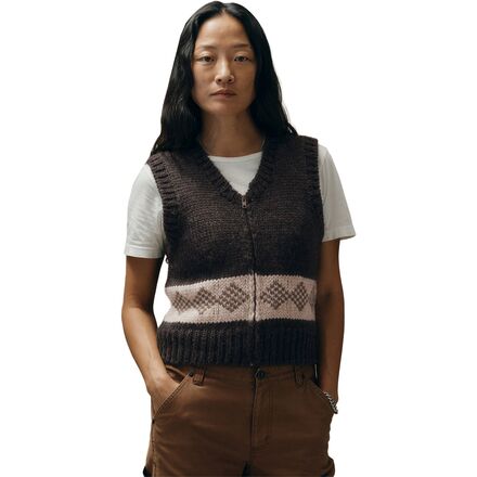 (取寄) フィルソン レディース ウール ベスト - ウィメンズ Filson women Wool Vest - Women's DarkBrown|ジェットラグ店