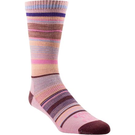 (取寄) ファームトゥフィート レディース イサカ マルチ ストライプ ソック - ウィメンズ Farm To Feet women Ithaca Multi Stripe Sock - Women's Foxglove
